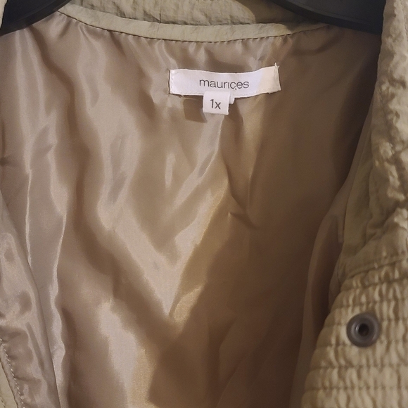 Maurices Womens Quilted Green Olive Jacket Plus Size 1X - Picture 2 of 9